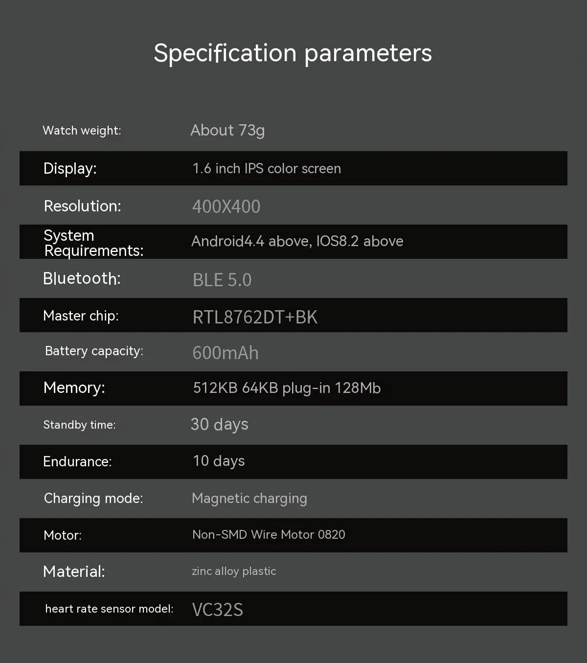 Premium HD smart watch with comprehensive health tracking features including heart rate, blood pressure, and step counting
