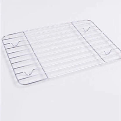 Premium non-stick oven grilled fish tray with elevated frame, ideal for cooking a variety of proteins to perfection