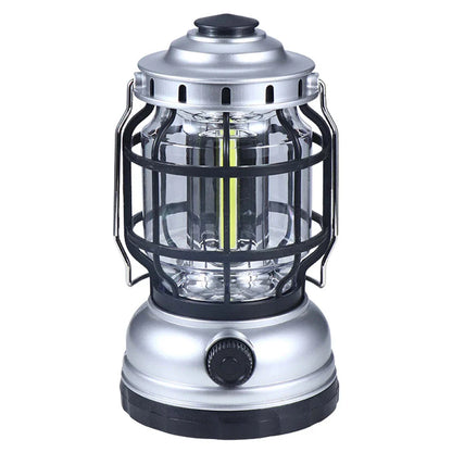 Premium waterproof LED camping lantern with adjustable brightness and USB rechargeable power