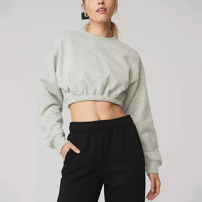Stylish Cotton Cropped Hoodie for Women in the UK - Chic, Comfortable, and Versatile Autumn/Winter Wardrobe Staple