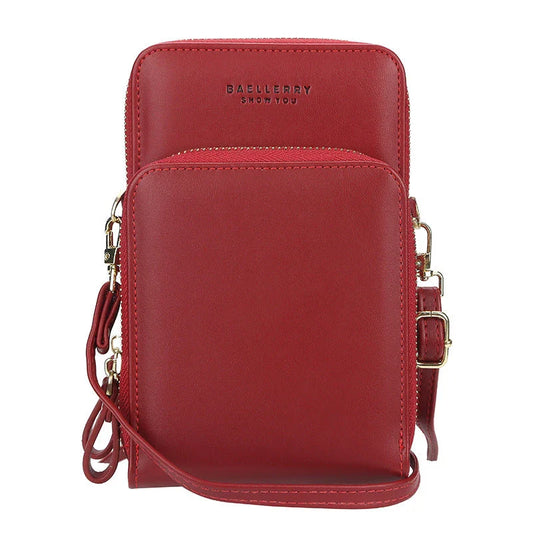 Stylish crossbody bag for women with multiple interior pockets and a dedicated mobile phone compartment