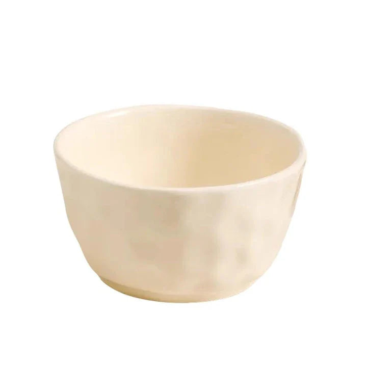 Cream Style 4.7-inch Ceramic Bowl, featuring a minimalist design and suitable for serving rice, soups, and small salads