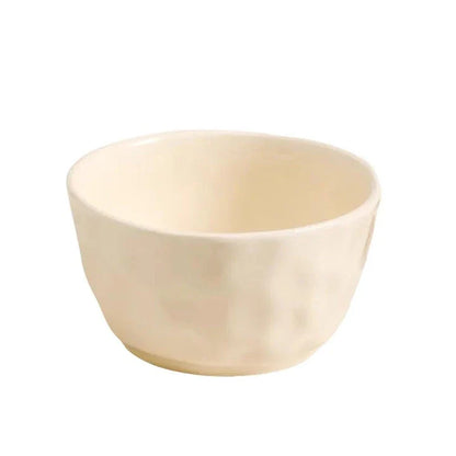 Cream Style 4.7-inch Ceramic Bowl, featuring a minimalist design and suitable for serving rice, soups, and small salads