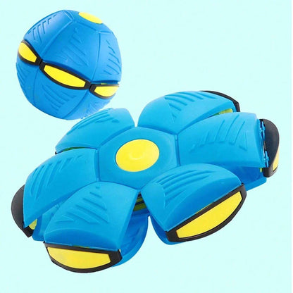 LED Flying UFO Disc Ball with mesmerizing lights, perfect for outdoor adventures