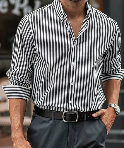 A stylish long sleeve shirt in a 3D pattern design, perfect for casual autumn wear in the UK