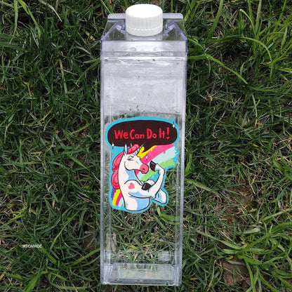 Premium transparent water bottle made with eco-friendly materials, featuring a crystal-clear design and durable construction for everyday hydration