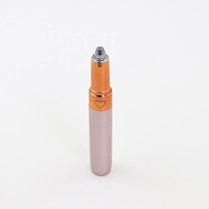 Mini Electric Eyebrow Trimmer Pen with built-in LED light for precise brow grooming