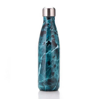 Premium stainless steel water bottle with double-walled vacuum insulation, available in pink colour and 500ml capacity