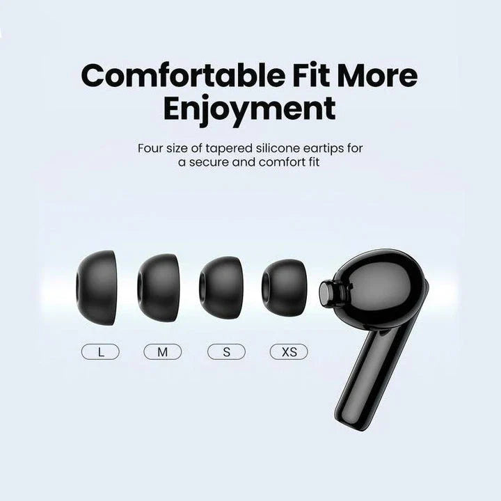 HiTune T3 ANC Wireless Earbuds with Bluetooth 5.2, Active Noise Cancellation, and Immersive Sound
