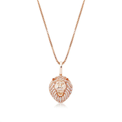 Elegant 925 silver pendant with sparkling zircon inlays and a fashionable clavicle chain