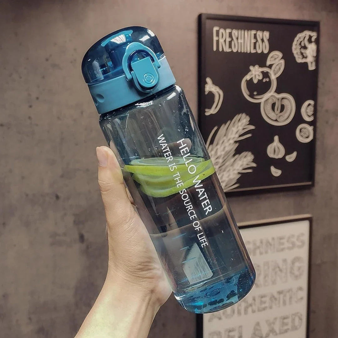 780ml Portable Leakproof Sports Water Bottle in multiple vibrant colours, featuring a durable, shock-proof design for active lifestyles