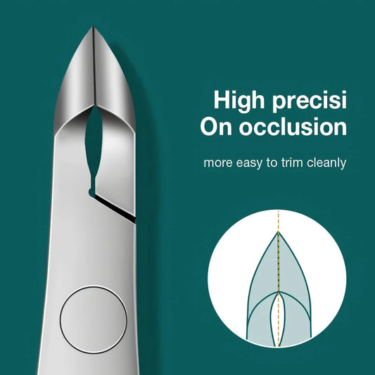 Premium stainless steel nail and cuticle nipper set with advanced features for salon-quality manicures at home