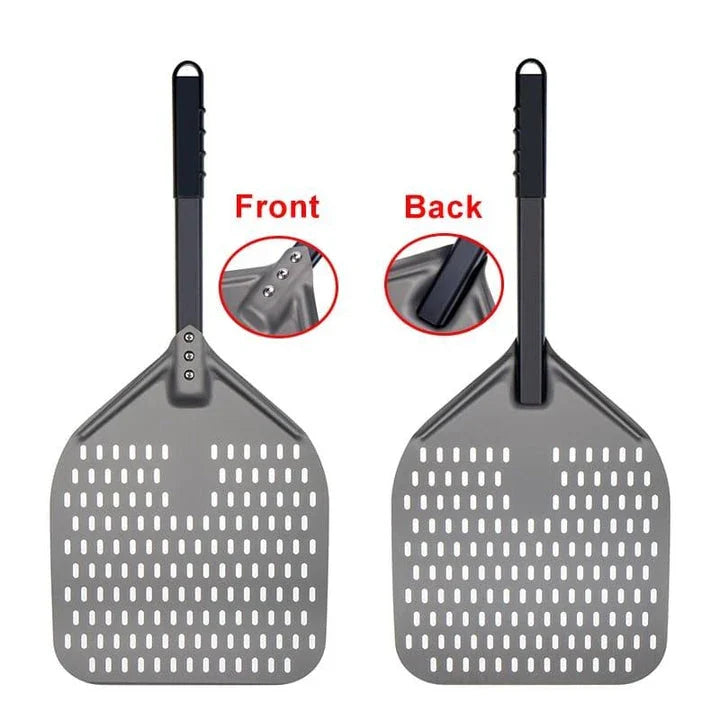 Premium Hard Anodized Aluminium Pizza Peel with Ergonomic Handle and Extra-Large Surface Area for Home Baking