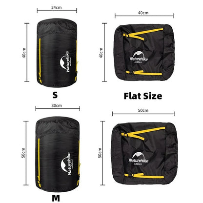 Versatile Splash-Proof Compression Storage Sack for Sleeping Bags - Durable Nylon Design, Water-Resistant, Optimal Compression, Lightweight and Portable