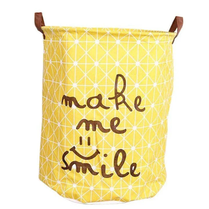 Premium foldable canvas laundry hamper with compact, space-saving design