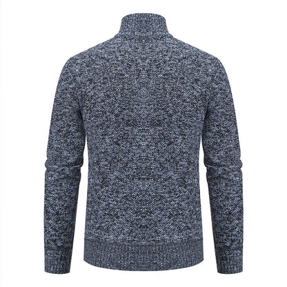 Premium slim-fit jacket with stand collar in a range of classic colours, made from high-quality chenille fabric for exceptional warmth and comfort.
