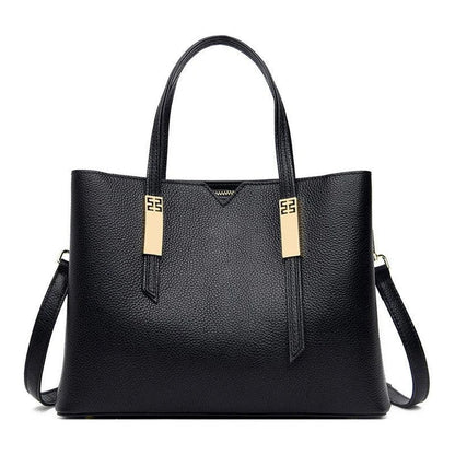 Premium cowhide crossbody handbag in various colour options, featuring a stylish and versatile design for discerning middle-aged shoppers