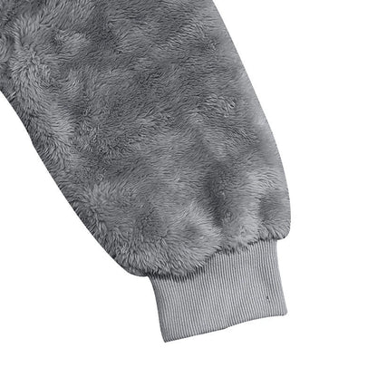 Premium double-faced velvet jumper in a range of sophisticated colours, featuring a relaxed fit and dimensional patch pockets for modern style.