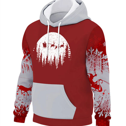 Premium men's festive jumper with delightful digital print design, crafted with premium polyester fibres for cosy, stylish winter wear