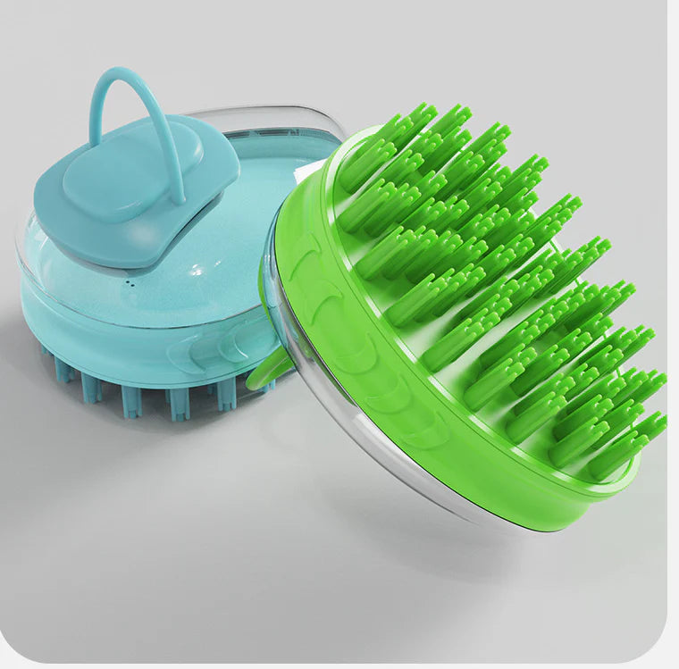 Premium pet bathing brush with massage bristles for soothing and grooming your furry friend