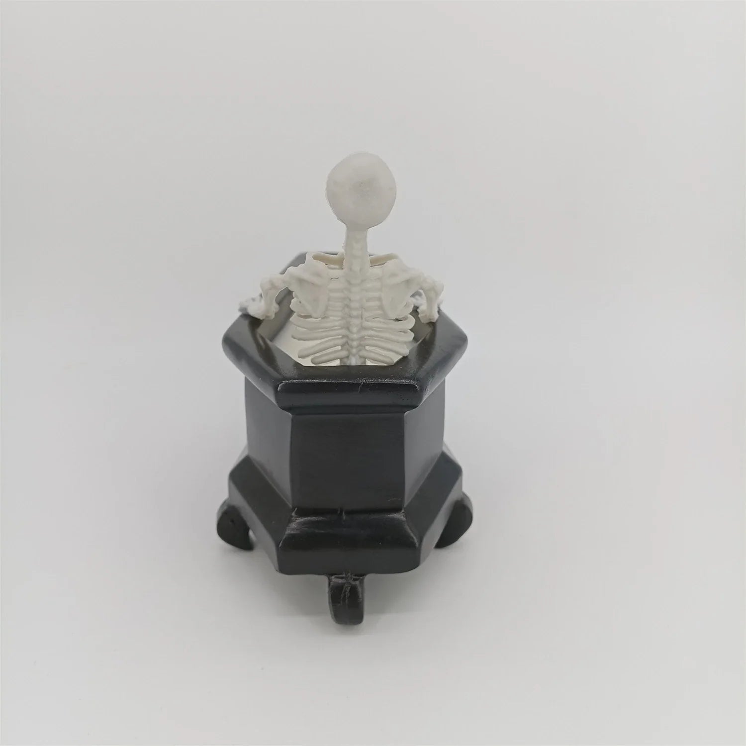 Meticulously crafted resin and wax Bubble Bath Skeleton Halloween decoration with enchanting details