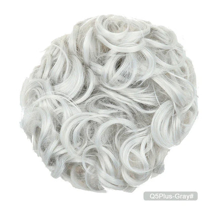 Messy Chignon Donut Hair Bun Pad in Fawn Brown, a versatile hair accessory that provides effortless elegance