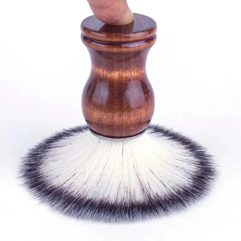 High Quality Men's Wooden Handle Shaving Brush with Premium Badger Hair Bristles for a Luxurious Shaving Experience