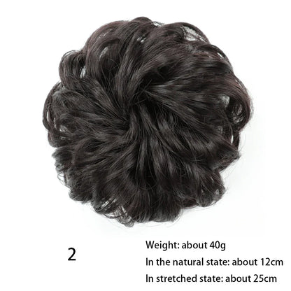 Messy Chignon Donut Hair Bun Pad in Fawn Brown, a versatile hair accessory that provides effortless elegance