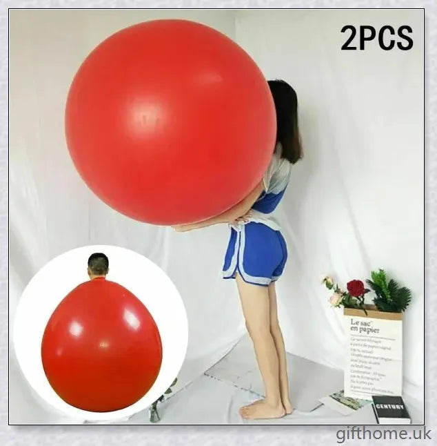 A giant inflatable balloon costume suitable for people of all sizes, providing hours of hilarious bouncing and jumping fun.