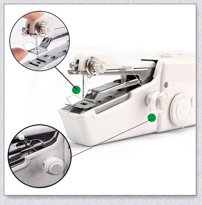 Compact, lightweight, and portable handheld sewing machine with various colour options