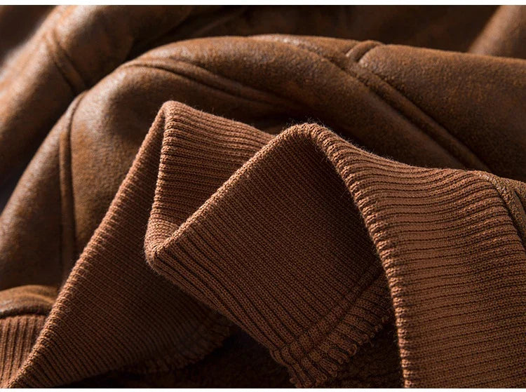 A luxurious suede jacket with a lambswool lining, offering superior warmth and timeless British style.