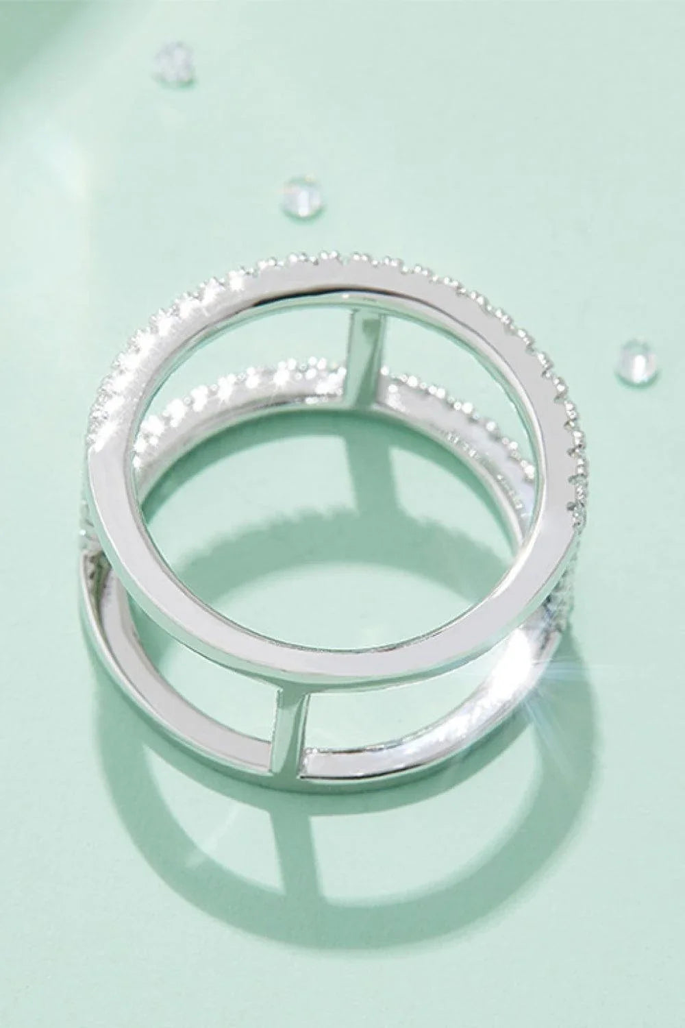 Elegant Moissanite Solitaire Ring in 925 Sterling Silver with Ethically Sourced Moissanite Gemstone