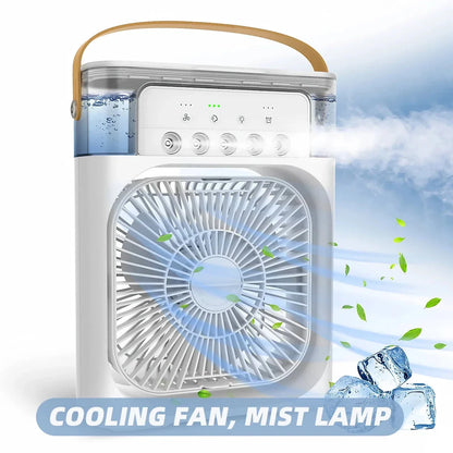 3-in-1 Portable Air Cooler with Fan, Air Conditioner, Humidifier, and LED Mood Lighting