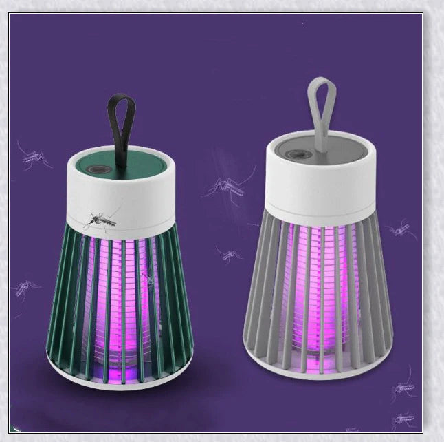 A versatile mosquito killer lamp that uses blue-violet light to attract and zap flying insects like mosquitoes, flies, and moths.