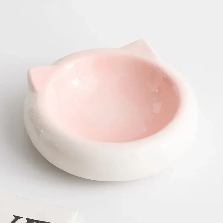 Ceramic Anti-Slip Pet Bowl for Small Dogs and Cats - Durable, Spill-Resistant, and Easy to Clean