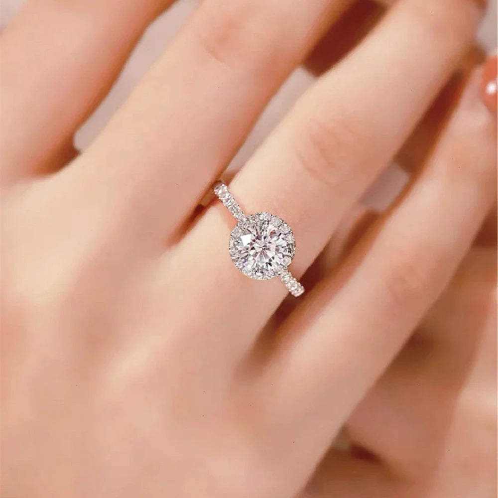 Elegant diamond ring with a contemporary geometric design and adjustable fit, perfect for the modern woman