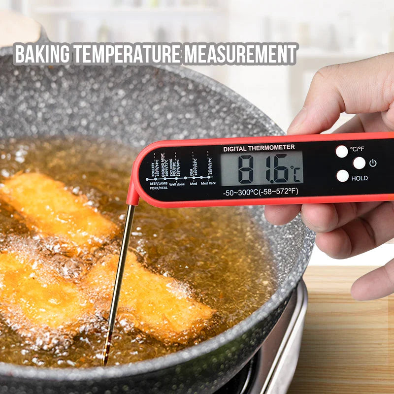 Premium Digital Kitchen Thermometer with Precision Probe - Accurate temperature readings for perfect cooking results