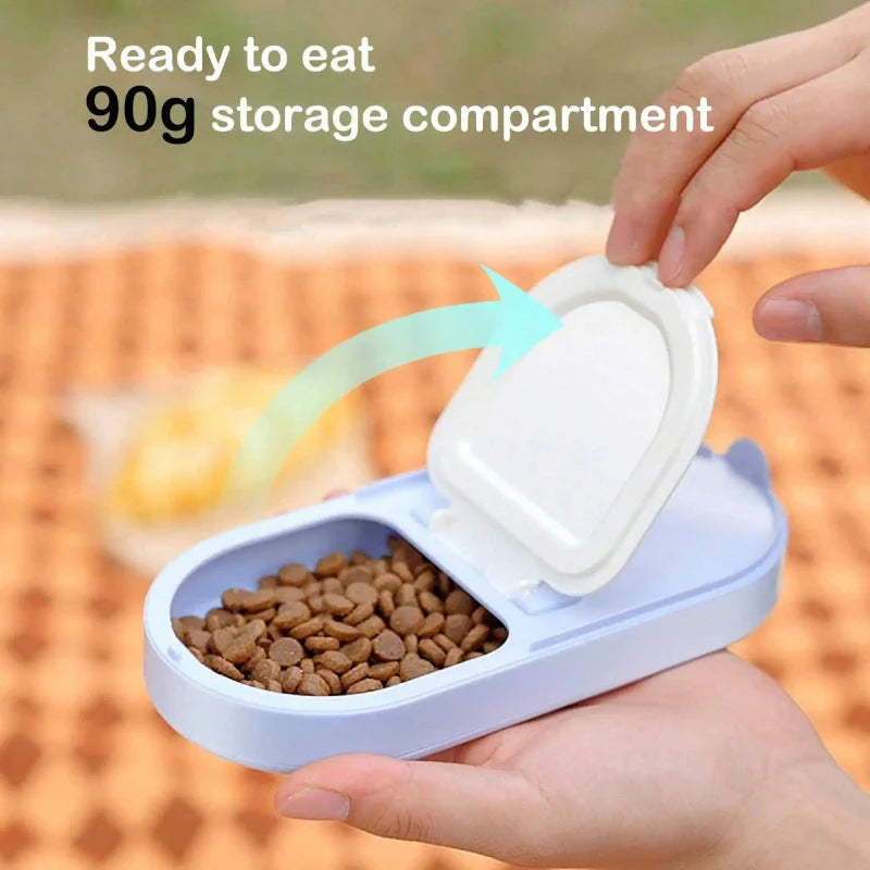 Stylish ice cream cup shaped pet feeder and water bowl for small and medium-sized pets