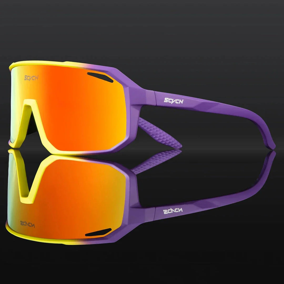 Multi-Sport UV400 Polycarbonate Sunglasses with TR-90 Frame for Cycling, Hiking, and Outdoor Activities