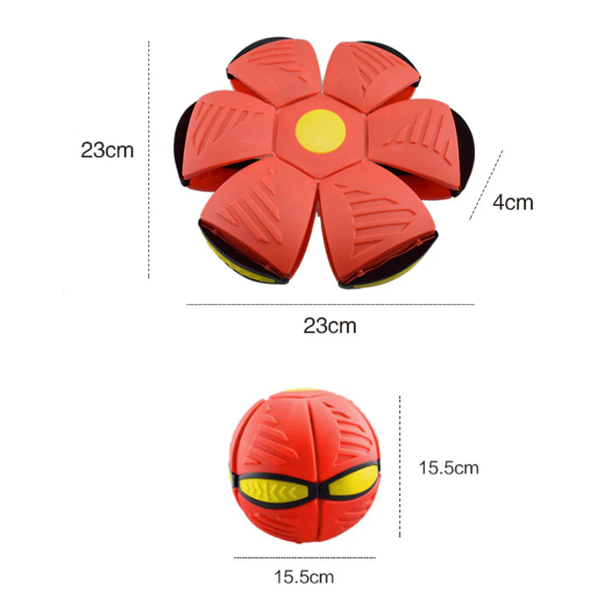 LED Flying UFO Disc Ball with mesmerizing lights, perfect for outdoor adventures