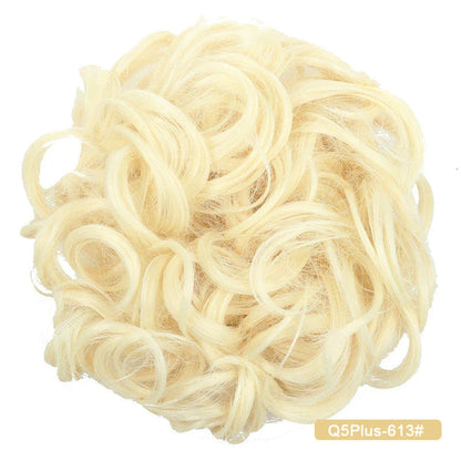 Messy Chignon Donut Hair Bun Pad in Fawn Brown, a versatile hair accessory that provides effortless elegance