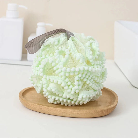 Elegant Flower Lace Bath Sponge Ball - Luxurious Exfoliating Sponge for Radiant Skin