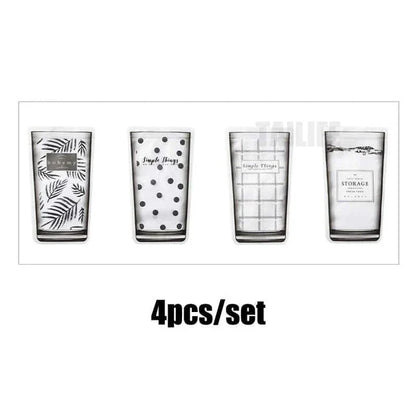 Set of 4 premium quality, clear zipper bags for storing and preserving food freshness