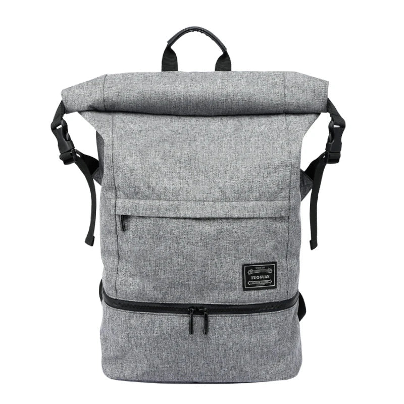 A high-capacity, versatile travel backpack made of durable canvas with a waterproof and breathable design, perfect for outdoor adventures.