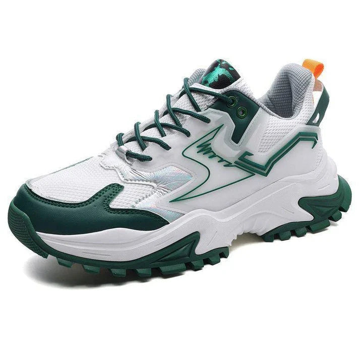 Stylish black student trainers with a breathable, casual design for comfortable everyday wear