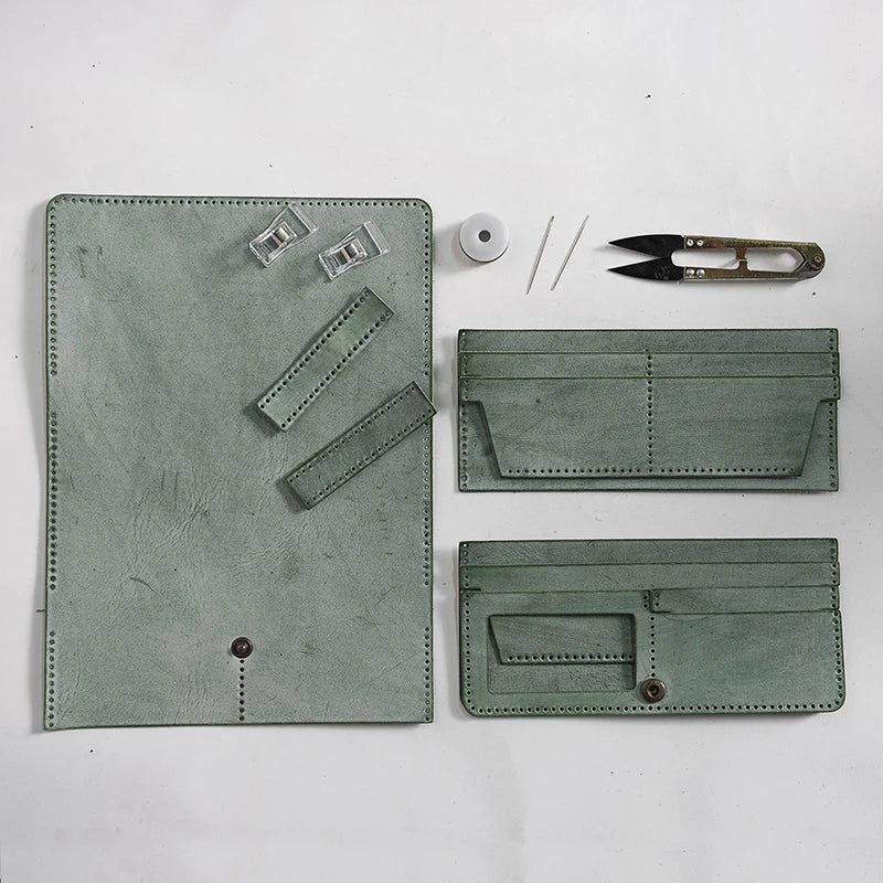 Premium handcrafted leather wallet with mist wax finish, featuring a vintage-inspired design and ample storage for cards and cash