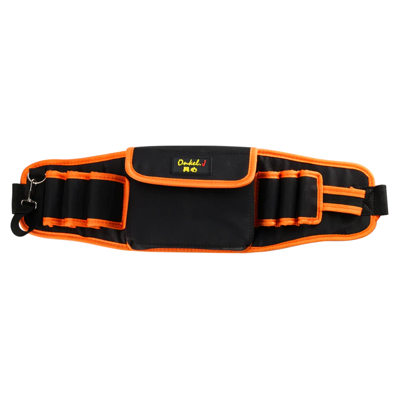 Premium Electrician's Tool Belt Organiser made from durable Oxford cloth with customisable tool slots and adjustable belt for hands-on tradespeople