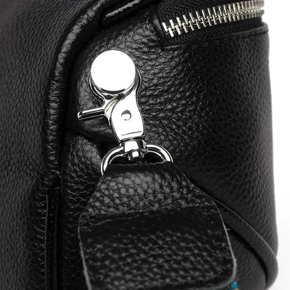 Premium genuine leather tote bag with adjustable strap and interior compartments for fashion-forward women