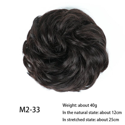 Messy Chignon Donut Hair Bun Pad in Fawn Brown, a versatile hair accessory that provides effortless elegance
