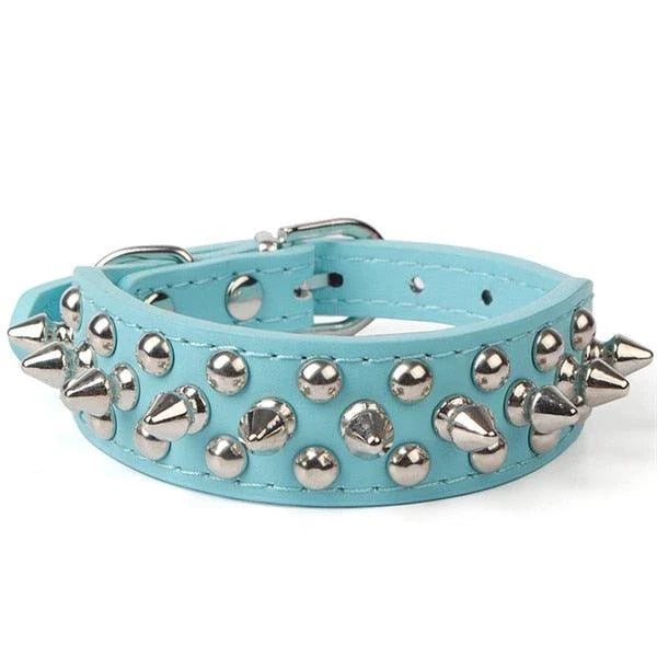 Premium quality PU leather pet collar in various colours and sizes for stylish dogs